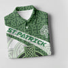 Maxcorners St Patrick's Day Celtic Knotwork Pattern Shamrock Golf Shirt, Women's Golf Tops, Ladies Golf Polos