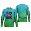 Maxcorners Crappie Mood Green Blue Neon Fishing UPF Shirts, Funny Fishing Shirt, Gift For Fisherman