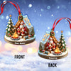 Maxcorners Custom Name Camping Ornament, Camping Christmas Decoration 2D Flat LM2211