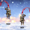 Maxcorners Custom Name U.S Veteran Ornament, U.S Veteran Christmas Gift 2D Flat LM2211