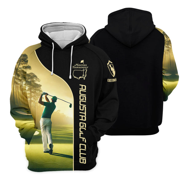 Maxcorners Augusta Golf Club Custom Men's Golf Polo Shirt, Gift For Golfers