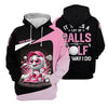 Maxcorners It Takes A Lot of Balls To Golf The Way I Do Custom Womens Golf Polo Shirt, Womens Golf Gifts