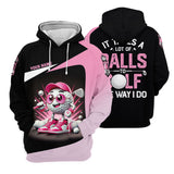 Maxcorners It Takes A Lot of Balls To Golf The Way I Do Custom Womens Golf Polo Shirt, Womens Golf Gifts