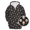 Maxcorners Men's Pattern Golf Shirt, Halloween Golf Shirt For Golfer, Horror Movie Shirt