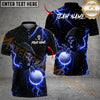 Maxcorner Thunder Reaper Golf Polo Shirt Customized Name, Team Name 3D Shirts (4 Colors)
