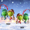 Maxcorners Custom Name Tennis Couple Ornament, Tennis Couple Christmas Gift 2D Flat LM2111