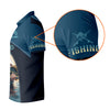 Maxcorners Mine's So Big I Have To Use Two Hands Funny Fishing Shirt, SPF Shirt For Men, Gift For Fisherman