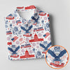 Maxcorners Patriotic USA 250 Eagle Liberty Bell Golf Polo Shirt, Women's Golf Polo, Golf Tops For Women LM1507