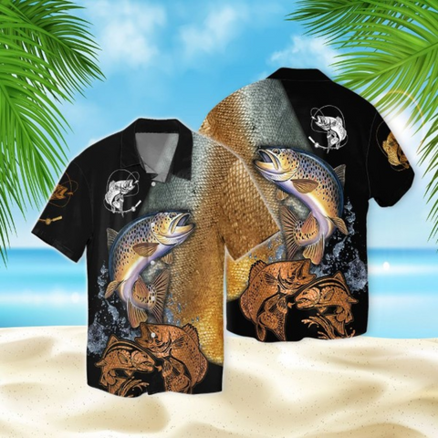 Maxcorner Fishing Hawaiian Shirt