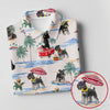 Maxcorners Schnauzer Beach Vacation Tropical Golf Polo Shirt, Golf Shirts For Women, Women’s Golf Apparel LM1507