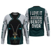 Maxcorners I Love It When She Bends Over Fishing Shirt, SPF Shirt For Men, Funny Fishing Shirt