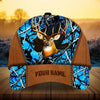 Maxcorners Premium Leather Ragged Deer Hunting Camo Pattern 3D Multicolor Personalized Cap