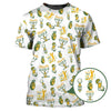 Maxcorners Golf Shirt For Men's, Tequila Golf Pattern Polos, Drink & Golf Shirts, Funny Men Golf Gift