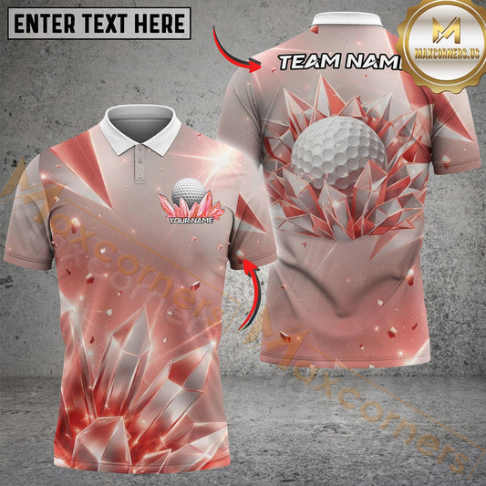 Maxcorners Golf Ice Ball Magic Personalized Name, Team Name 3D Shirt (4 Colors)