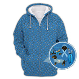 Maxcorners Funny Pattern Golf Shirt, Dachshund Golf Shirt, Prostate Cancer Golf Shirt For Men