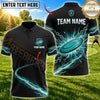 Maxcorners Disc Golf Flying Disc & Energetic Swirl Graphic Multicolor Customized Name, Team Name 3D Shirts