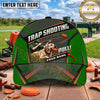Maxcorners Green Pull Labrador Shooter Trap Shooting Personalized Name 3D Cap