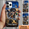 Maxcorners Duck Hunting German Shorthaired Pointer American Flag Marsh Adventure Personalized Name 3D Phone Case - Black Labrador Retriever