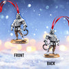 Maxcorners Custom Name Karate Christmas Ornament, Christmas Gift for Karate Lover 2D Flat LM2111