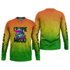 Maxcorners Crappie Mood Green Yellow Orange Fishing UPF Shirts, Funny Fishing Shirt, Gift For Fisherman