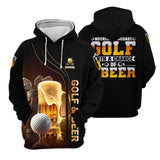 Maxcorners Weekend Forecast Golf With A Change Of Beer Custom Golf Polo Shirt, Mens Golf Gift, Golf Lover Gift