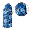 Maxcorners Blue Tropical Hibiscus Floral Golf Shirt, Womens Golf Tops, Women’s Golf Apparel LM1507