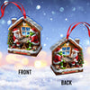 Maxcorners Custom Name Chess Santa Ornament, Chess Lover Christmas Gift 2D Flat LM2211
