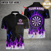Maxcorners Darts Flaming Dartboard Mystical Multicolor Customized Name, Team Name 3D Shirts