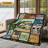 Maxcorners There Aren't Many Things I Love More Than Fishing Custom Name Blanket, Fishing Blanket, Gift For Fishing Lover LM0201