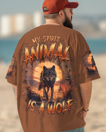 Maxcorners My Spirit Animal Is A Wolf All Over Print LM1501