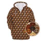 Maxcorners Crazy Golf Shirt For Men, Dachshund Golf Shirt For Golfer, Funny Pattern Golf Shirt