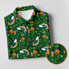 Maxcorners St Patrick's Day Leprechaun Golf Pose Rainbow Gold Pot Shamrock Golf Shirt, Women's Golf Shirts, Ladies Golf Polos