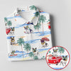 Maxcorners French Bulldog Beach Vacation Hawaiian Golf Polo Shirt, Ladies Golf Tops, Golf Polo For Women LM1507