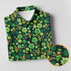 Maxcorners Shamrock St Patrick's Day Dark Green Golf Shirt, Polo Shirts For Men, Golf Shirts For Men, Golfing Apparel