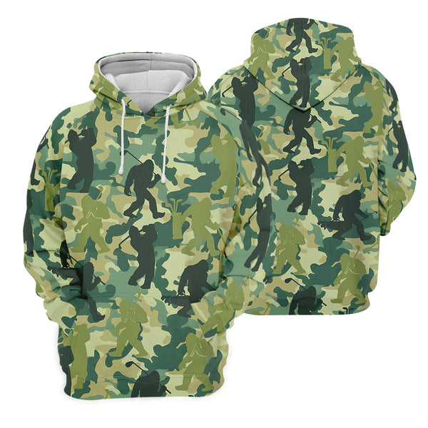 Maxcorners Bigfoot Sasquatch Men's Golf Polo Shirt, Funny Golf Shirt, Gift For Golfers