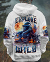Maxcorners Born To Explore Destined To Be Wild Bigfoot Halloween All Over Print LM2101