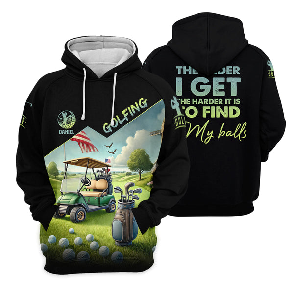 Maxcorners The Older I Get Custom Men's Golf Polo Shirt, Funny Golf Shirt, Dad Golf Gift