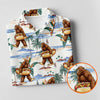 Maxcorners Funny Bigfoot Carrying Hot Dog Float Beach Golf Polo Shirt, Hawaiian Golf Shirt, Golf Apparel For Women LM1507