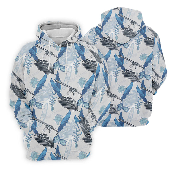 Maxcorners Blue Feather Golf Polo Shirt, Mens Golf Gift, Mens Tropical Shirts