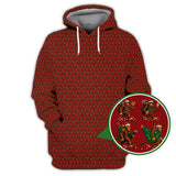 Maxcorners Funny Pattern Golf Shirt For Men, Bigfoot Golf Shirt, Christmas Golf Shirt For Golfer