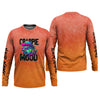 Maxcorners Crappie Mood Orange Neon Fishing UPF Shirts, Funny Fishing Shirt, Gift For Fisherman