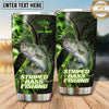 Maxcorners Fishing Tumbler Neon Green Energy Swirl Design Personalized Name Tumbler (13 Species)