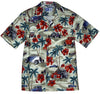 Maxcorners Hibiscus Drag Racers Men's Hawaiian Shirt