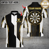 Maxcorners Darts Classic Dartboard Stripe Multicolor Customized Name, Team Name 3D Shirt