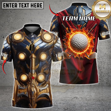 Maxcorners Darts Black Gold Mechanical Armor Blazing Fire Ring Personalized Name 3D Unisex Shirt
