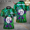 Maxcorners Neon Swing Golf Polo Customized Name, Team Name 3D Shirts (4 Colors)