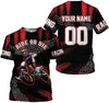Maxcorners Motocross Ride Or Die Customize Name And Number 3D Shirts