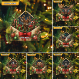 Maxcorners Hunting Christmas Gifts Envelope Personalized Name Ornament (6 Options)