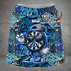 Maxcorners Darts Cool Graffiti Dart Mascot Personalized 3D Skirts With Shorts