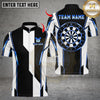 Maxcorners Darts Classic Dartboard Stripe Multicolor Customized Name, Team Name 3D Shirt